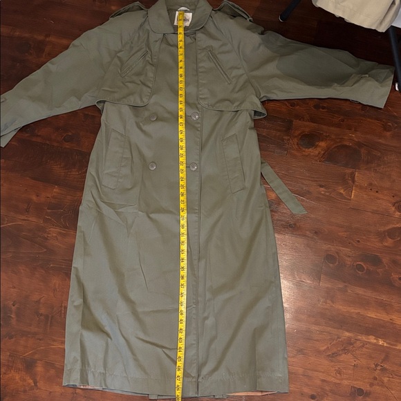 Niccolini - Vintage Long Lightweight Classic Belted Trench Coat - Size 13/14 - Picture 5 of 5